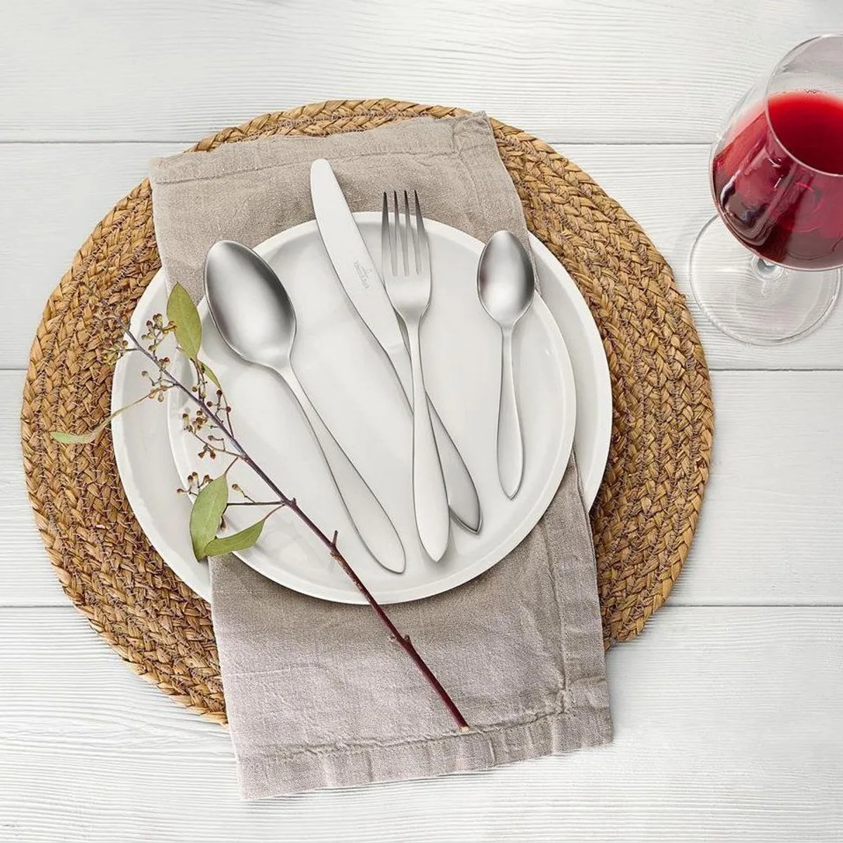 Villeroy & Boch Arthur Besteck-Set, 180-teilig, spülmaschinenfest, elegantes Design 4