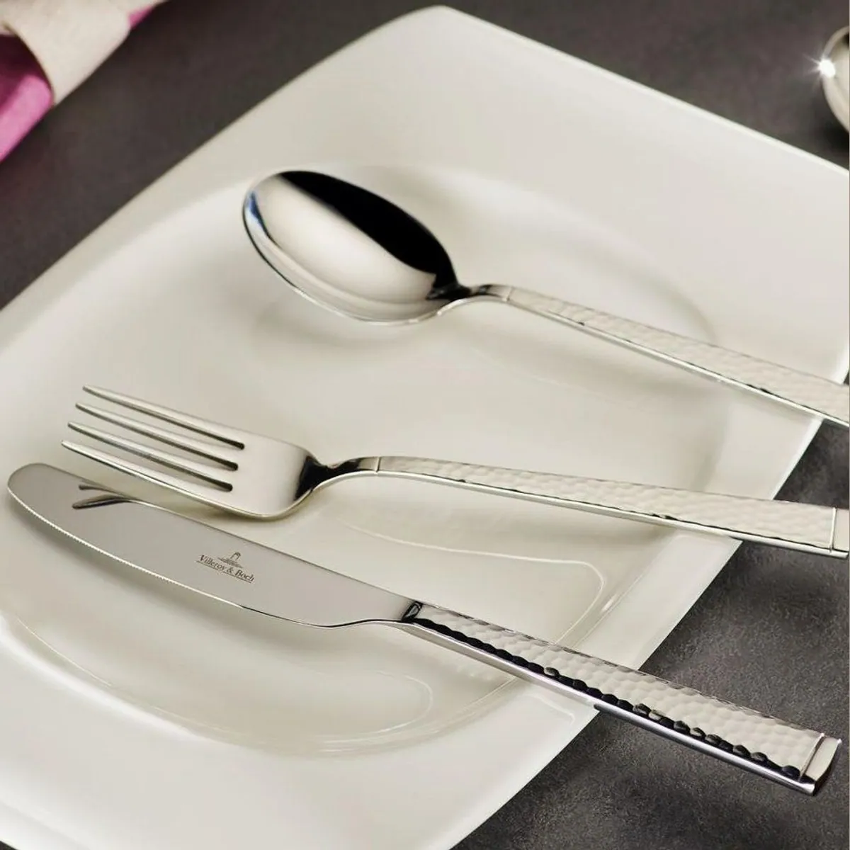 Villeroy & Boch Blacksmith Besteck-Set, 144-teilig, Edelstahl, spülmaschinenfest 2