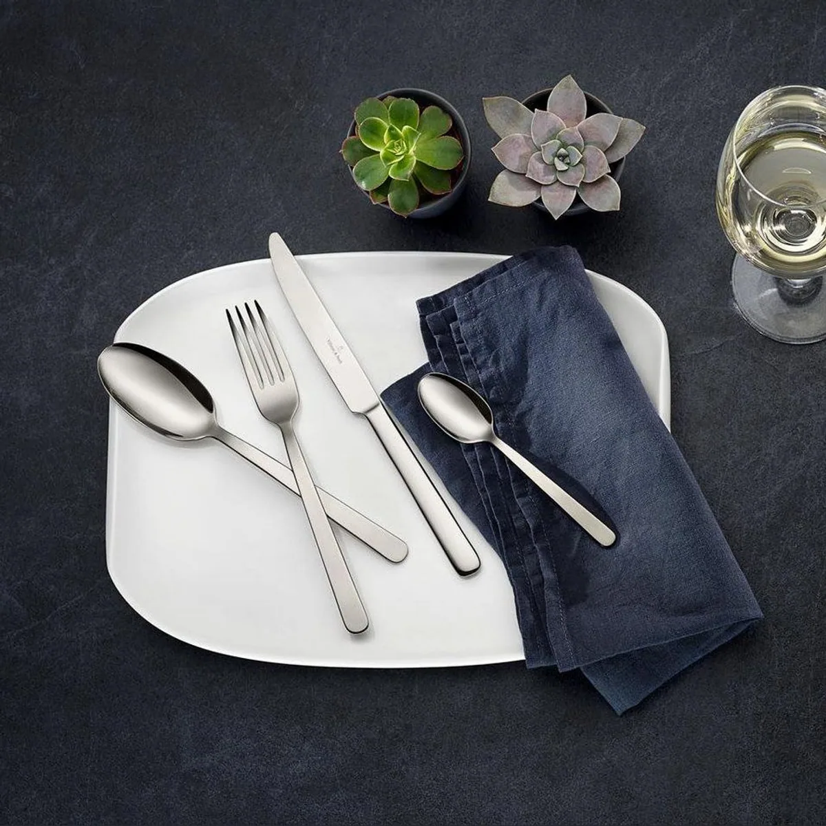 Villeroy & Boch Louis Besteck-Set, 144-teilig, spülmaschinenfest, elegantes Design 2