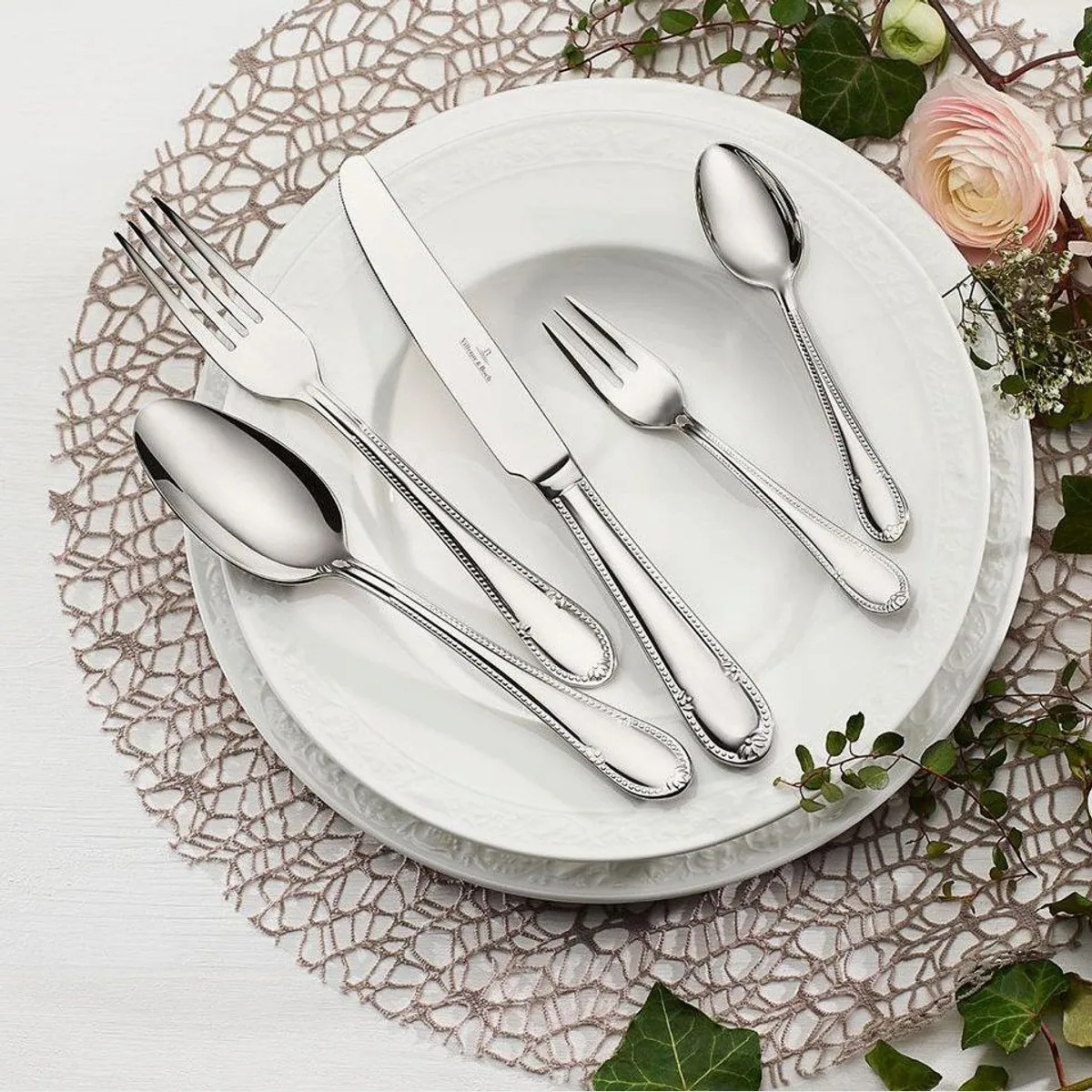 Villeroy & Boch Mademoiselle Besteck-Set, 180-teilig, rostfrei, spülmaschinengeeignet 2
