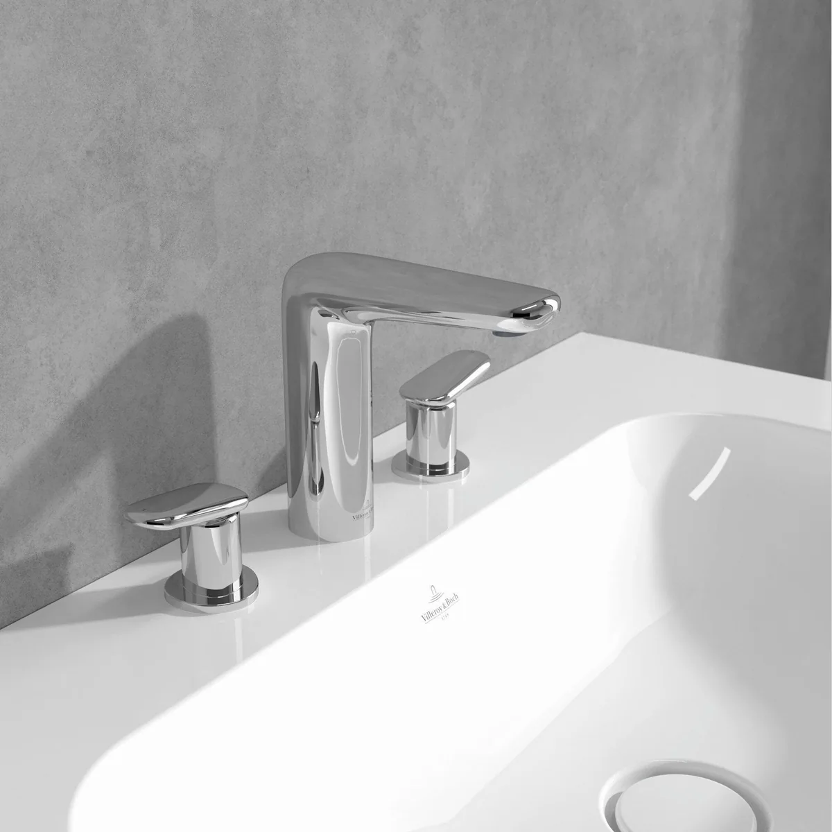 Villeroy & Boch Antao Waschtischarmatur, robust, pflegeleicht, mit Push-Open-Ablaufgarnitur 2