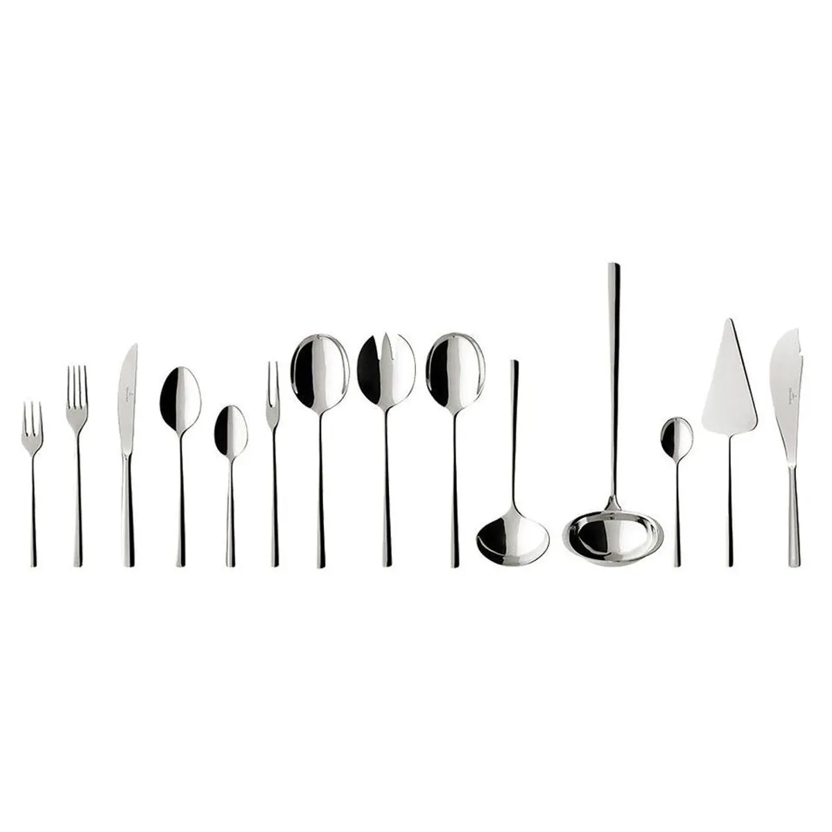 Villeroy & Boch Piemont Besteck-Set, 70-teilig, für 12 Personen, Edelstahl