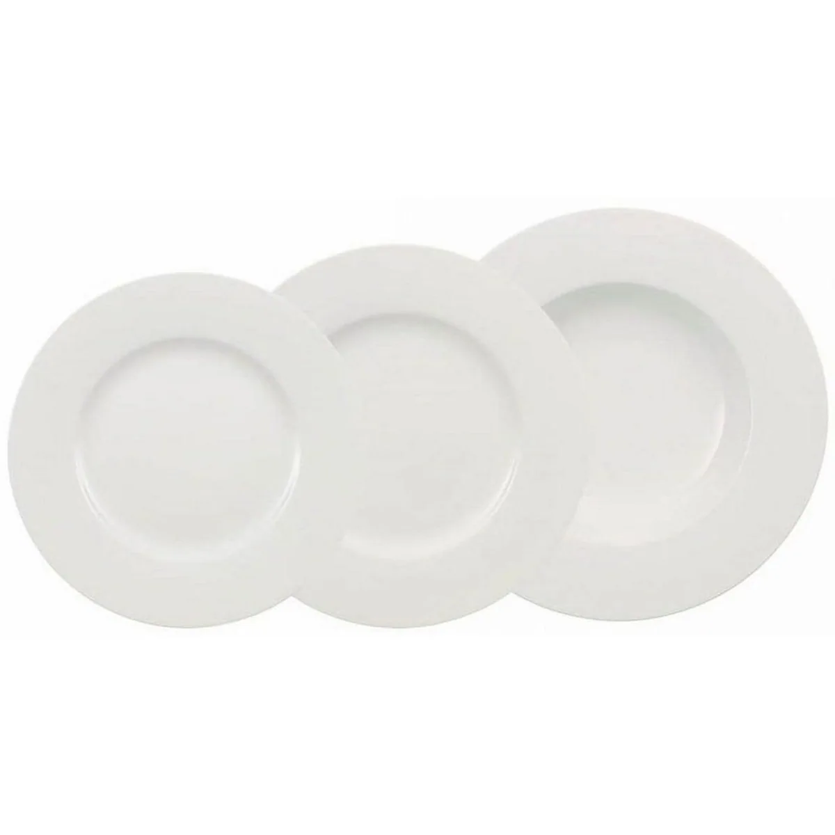 Villeroy & Boch Wonderful World White, 12-tlg. Tafelservice für 4 Personen, zeitloses Design