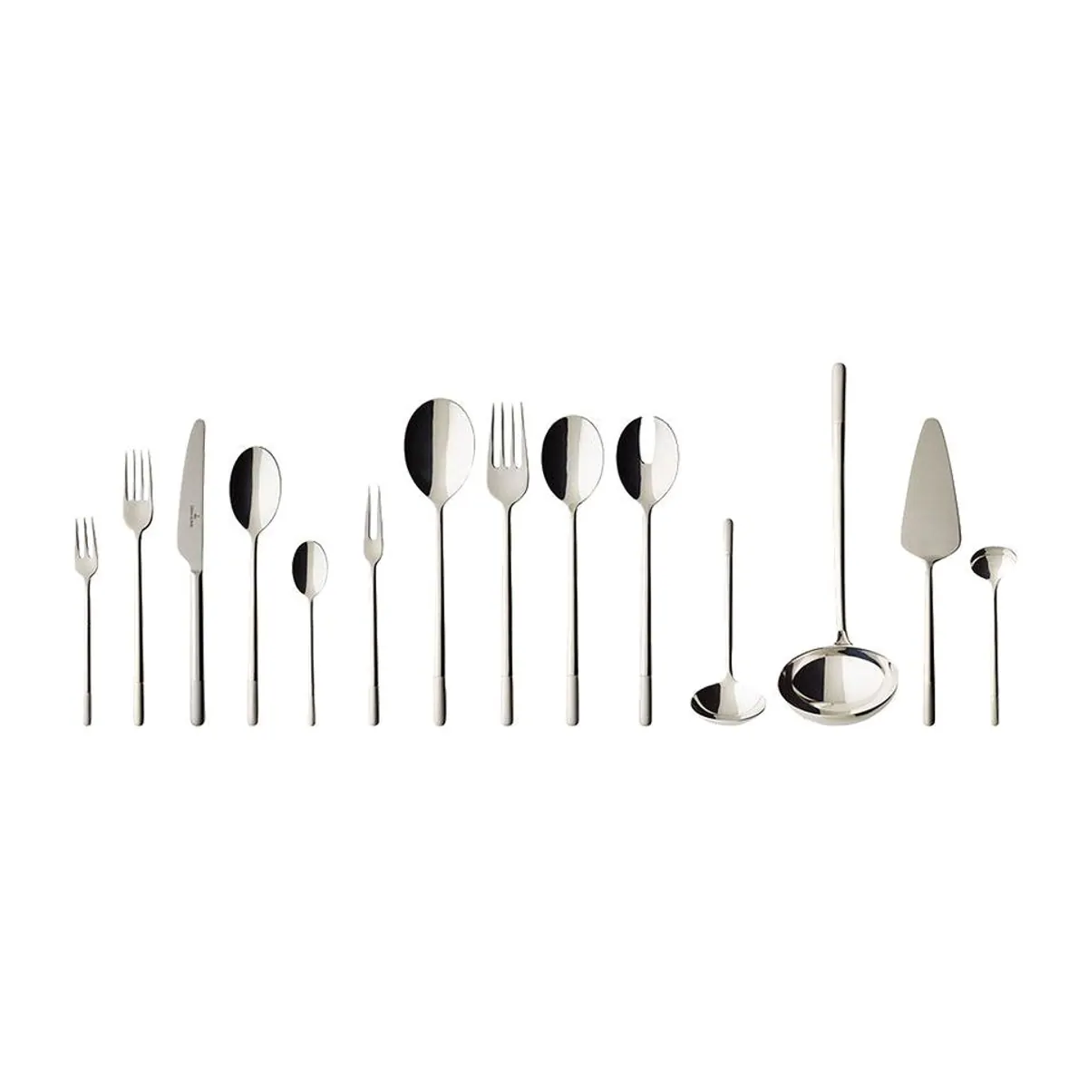 Villeroy Besteck-Set Ella, 70-teilig, für 12 Personen, Edelstahl, spülmaschinenfest