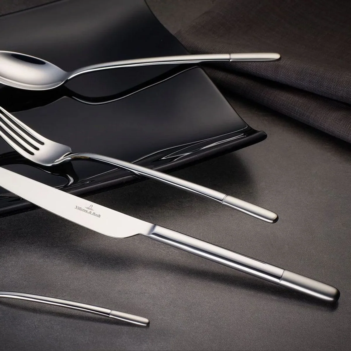 Villeroy Besteck-Set Ella, 70-teilig, für 12 Personen, Edelstahl, spülmaschinenfest 2