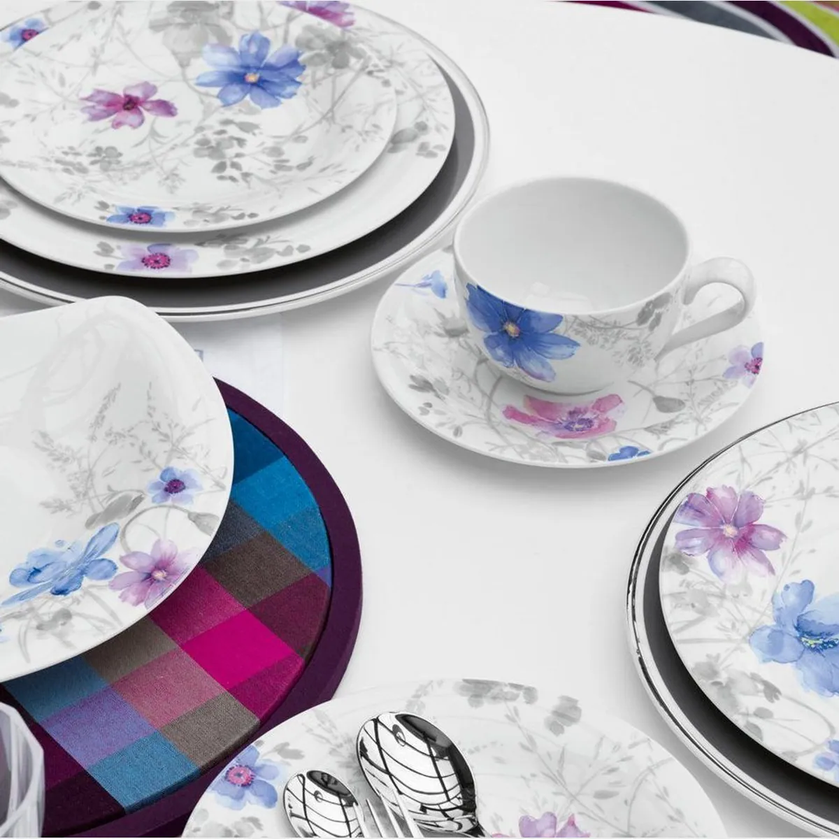 Villeroy & Boch Mariefleur Gris Basic Kaffeeservice, 18-teilig, für 6 Personen 2
