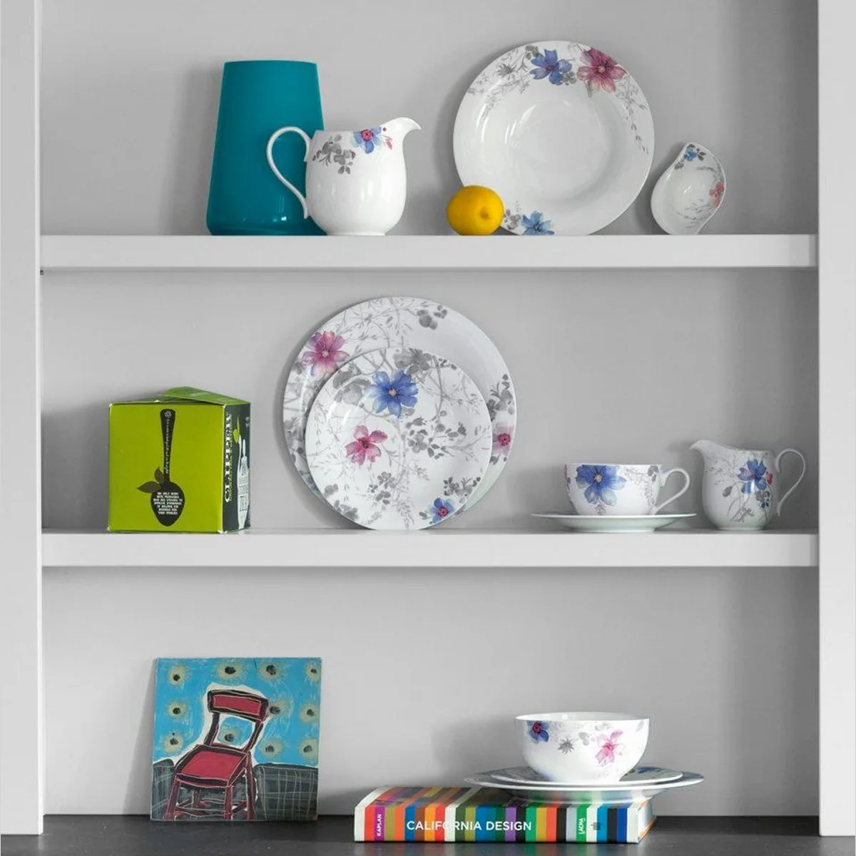 Villeroy & Boch Mariefleur Gris Basic Tafelservice, 12-teilig für 6 Personen — elegantes Design, hochwertiges Porzellan, vielseitig einsetzbar 4