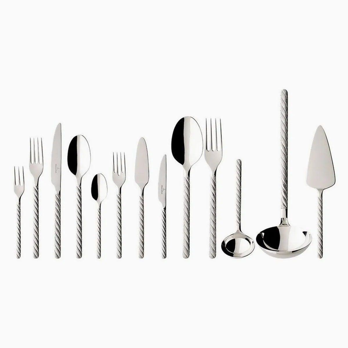 Villeroy & Boch Besteck-Set Montauk, 113-teilig für 12 Personen, Edelstahl, spülmaschinenfest