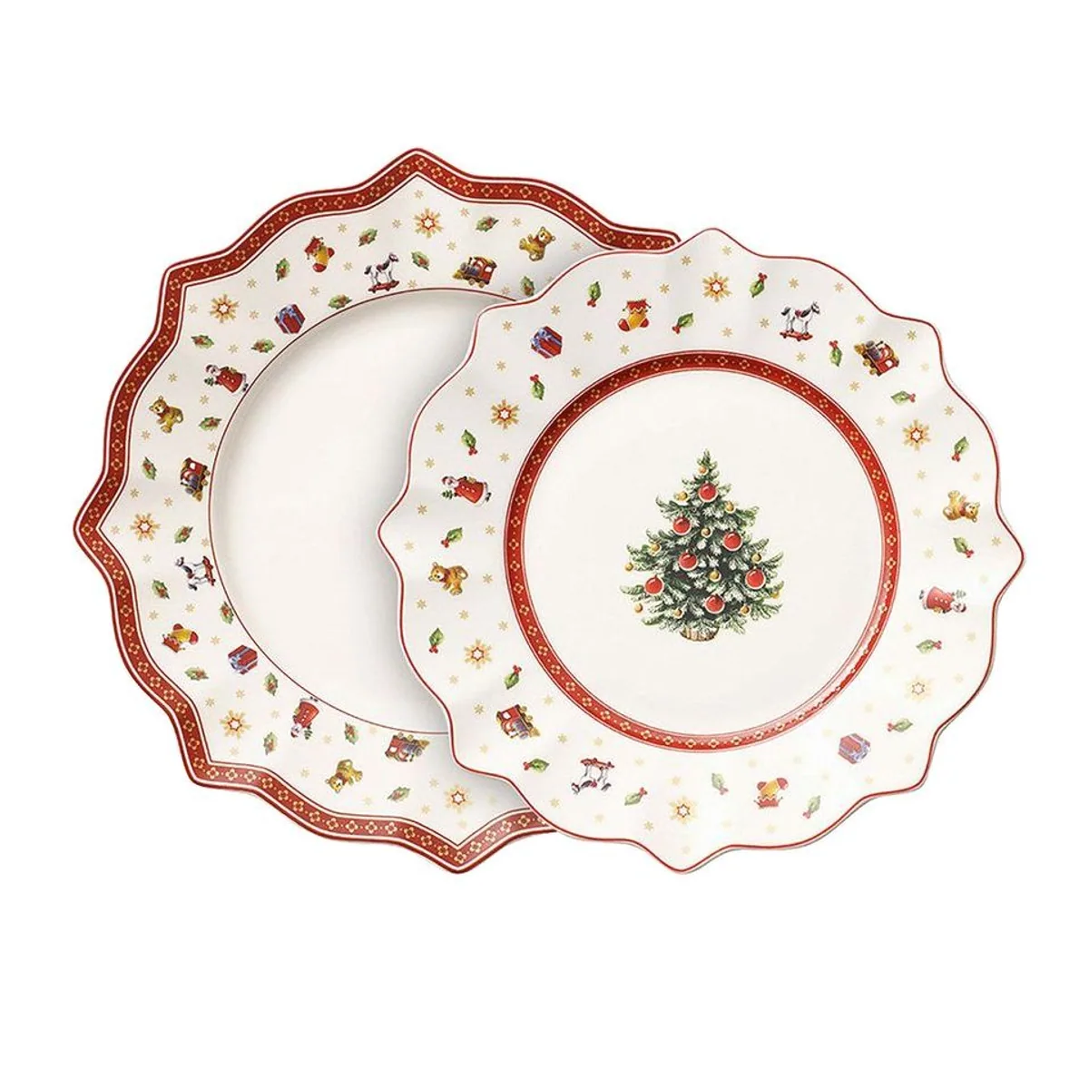 Villeroy & Boch Toy's Delight Teller-Set, 8-teilig, für 4 Personen, Porzellan