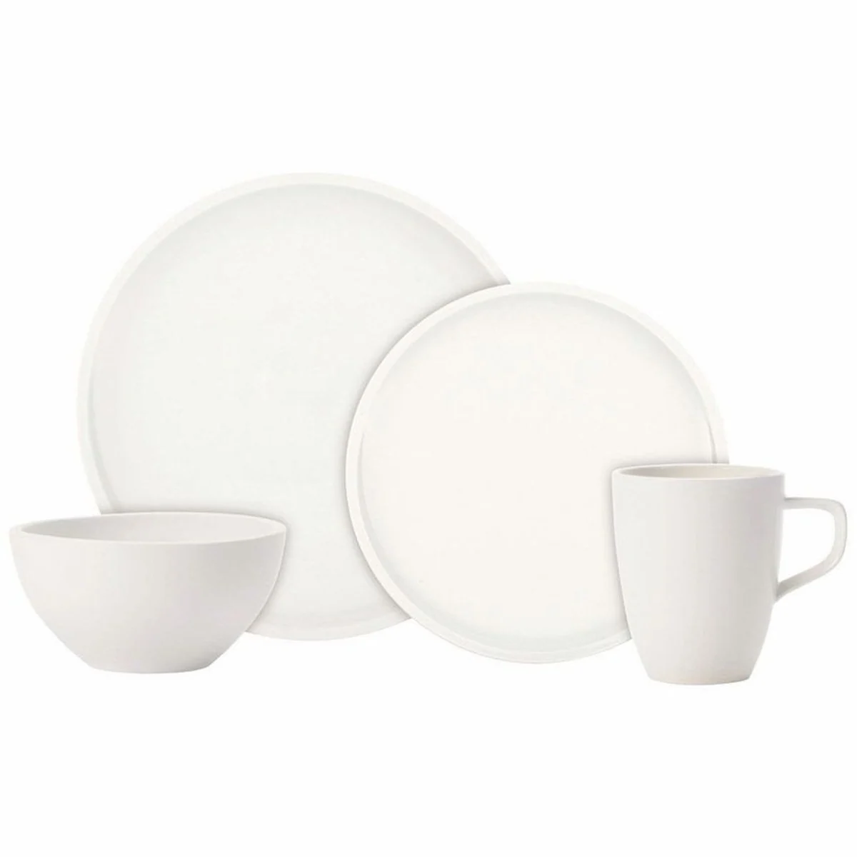 Villeroy & Boch Artesano Original Geschirr-Set, 8-teilig, für 2 Personen, Porzellan, spülmaschinen- & mikrowellenfest