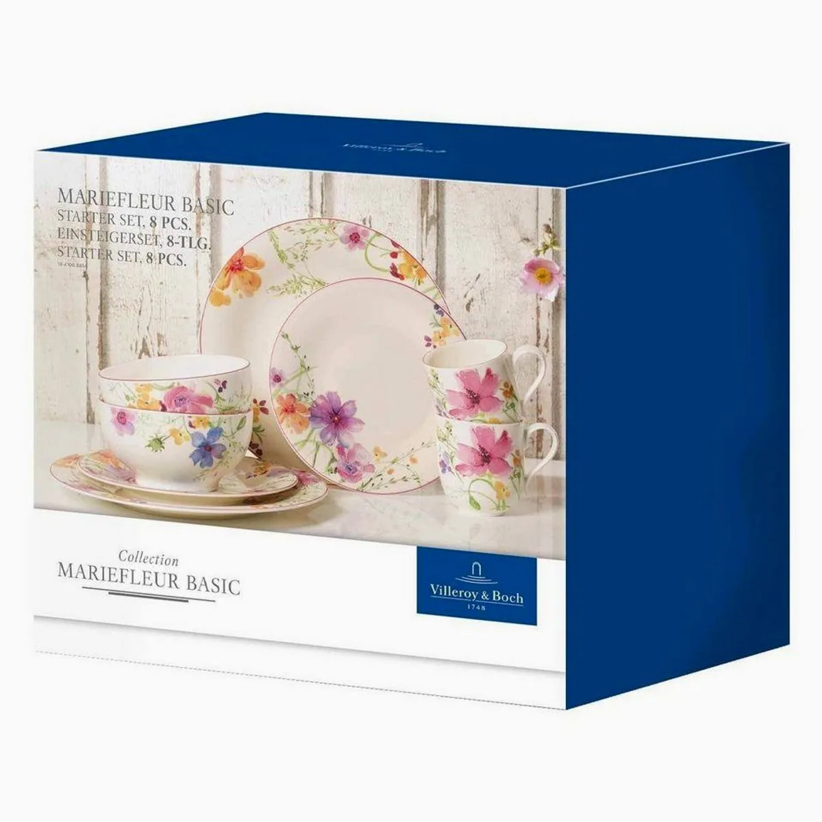 Villeroy & Boch Mariefleur Basic Kombi-Set, 8-teilig, für 2 Personen, aus Porzellan 3