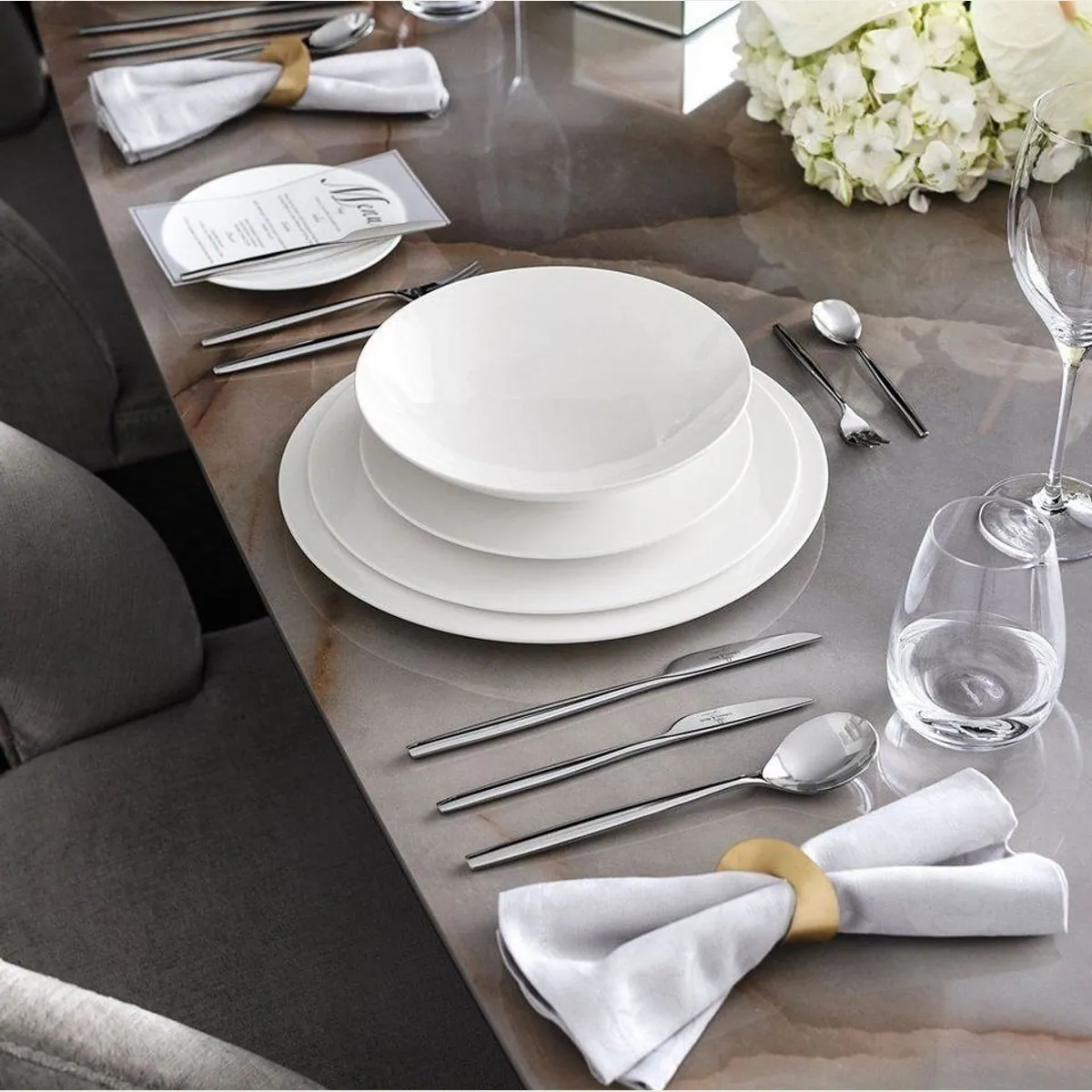 Villeroy & Boch MetroChic Besteck-Set, 70-teilig, für 12 Personen, spülmaschinenfest 4
