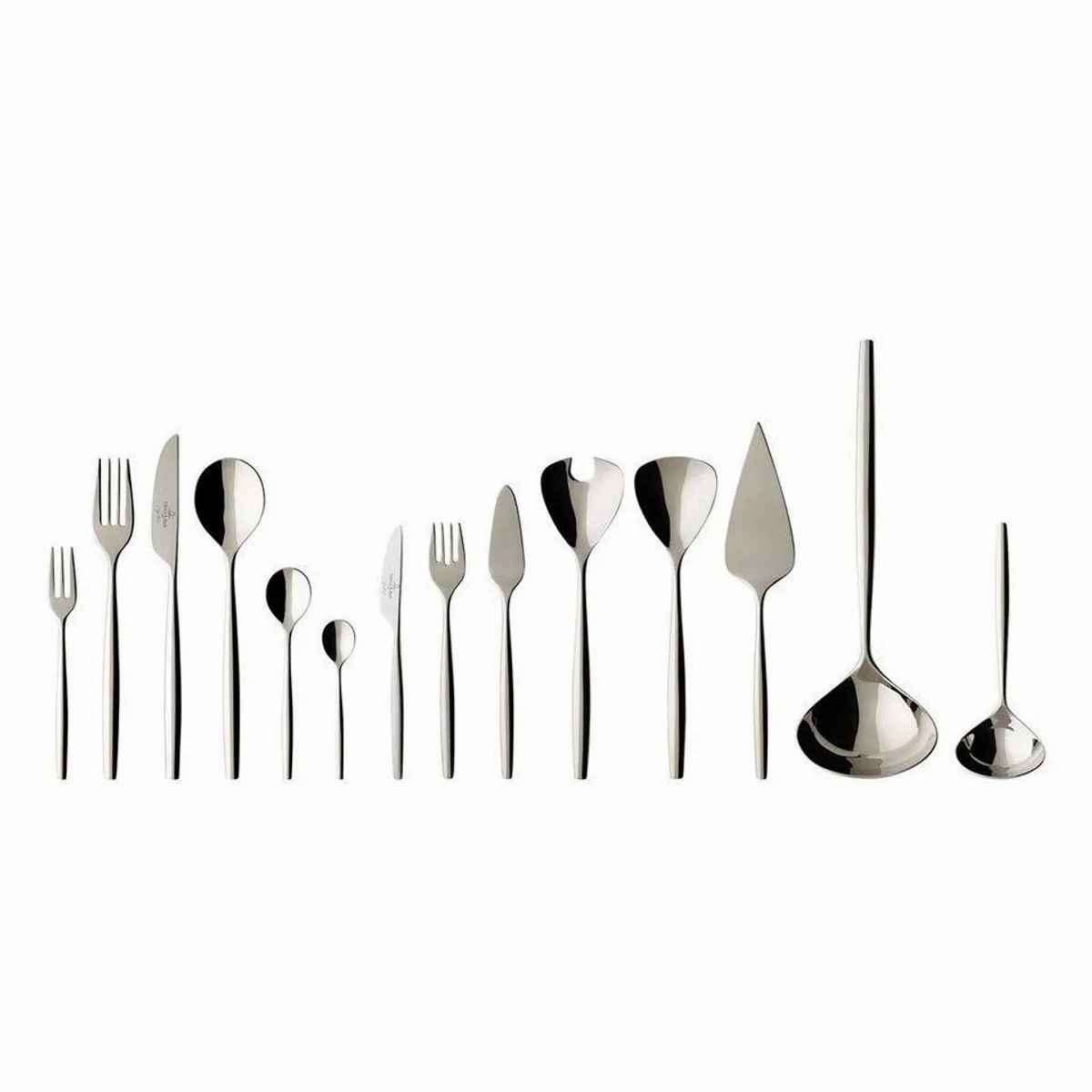 Villeroy & Boch MetroChic Besteck-Set, 113-teilig, für 12 Personen, rostfreier Edelstahl