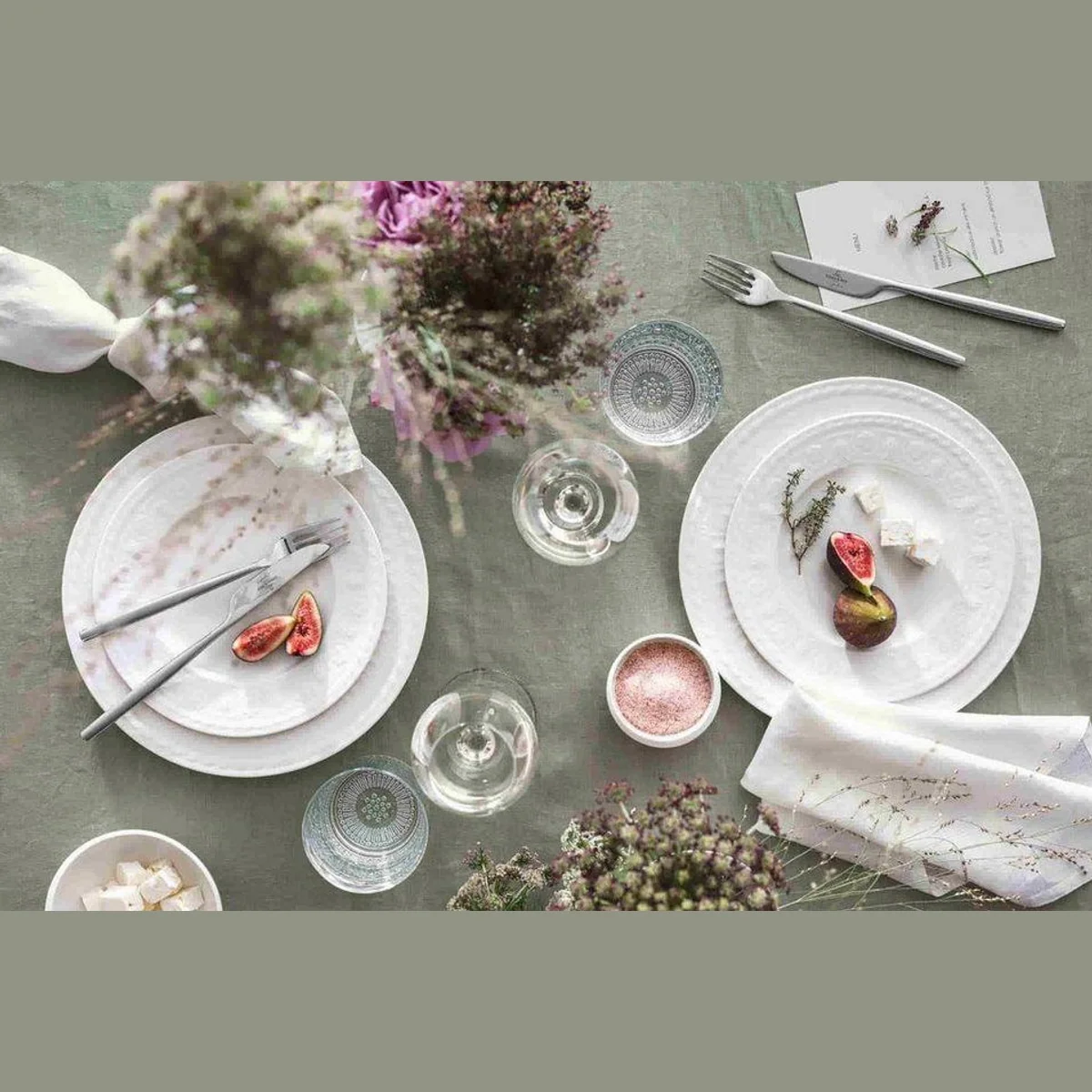 Villeroy & Boch Cellini Teller-Set, 12-teilig, für 4 Personen, edles Porzellan 5