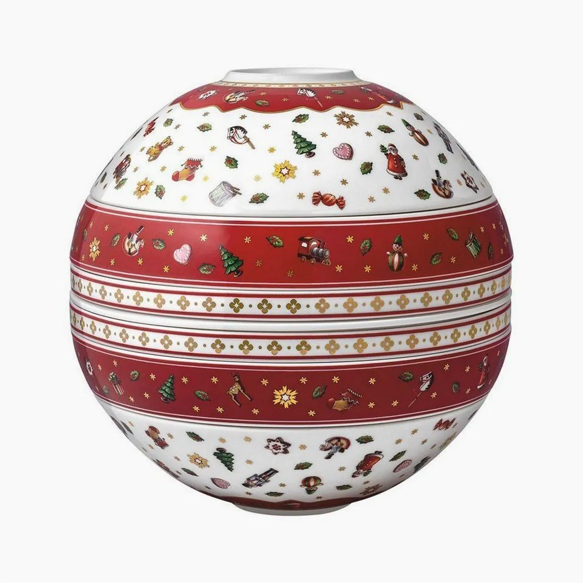 Villeroy & Boch Toy's Delight La Boule, 7-teilig, nostalgisches Design für 2 Personen