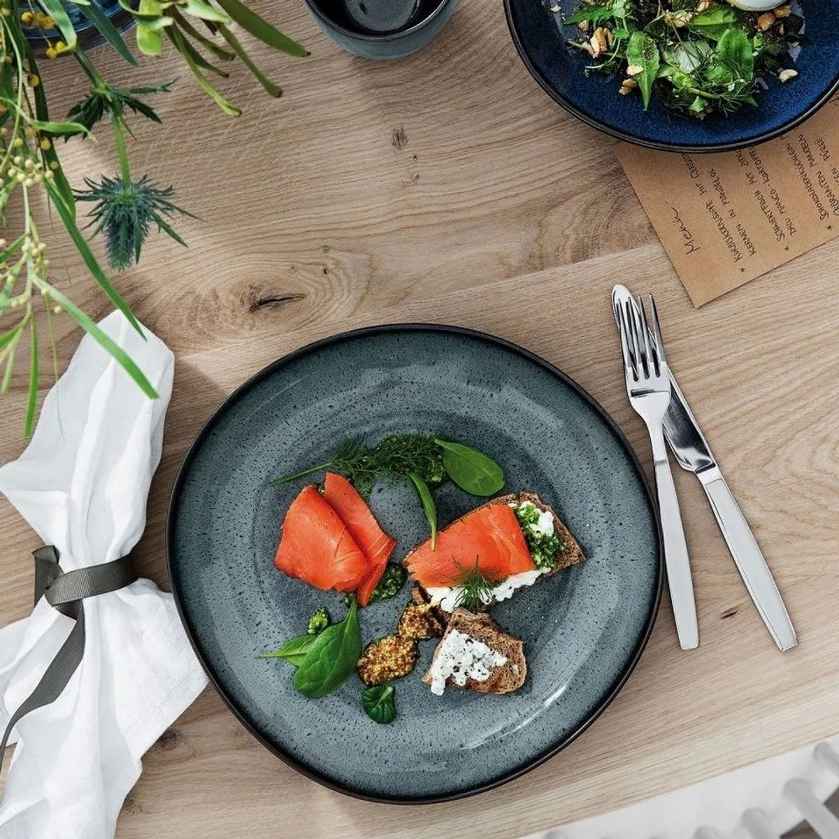 Villeroy & Boch Lave Gris Geschirrset, 12-teilig für 4 Personen, robust und spülmaschinenfest 2