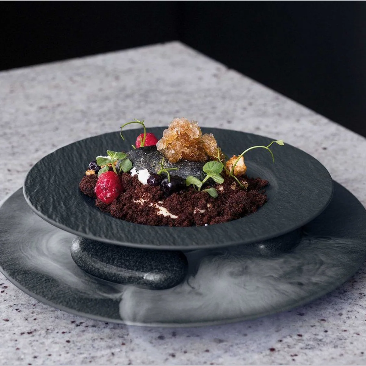 Villeroy & Boch Manufacture Rock Pasta-Set, 16-teilig, rustikales Design, spülmaschinenfest 3