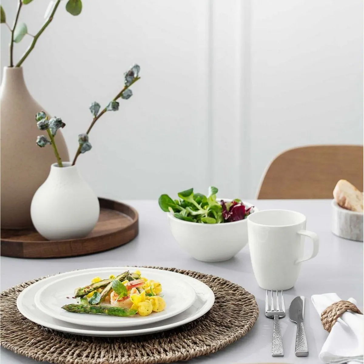 Villeroy & Boch Artesano Original Geschirr-Set, 6-teilig für 2 Personen - modernes Design, vielseitig kombinierbar, spülmaschinenfest 3
