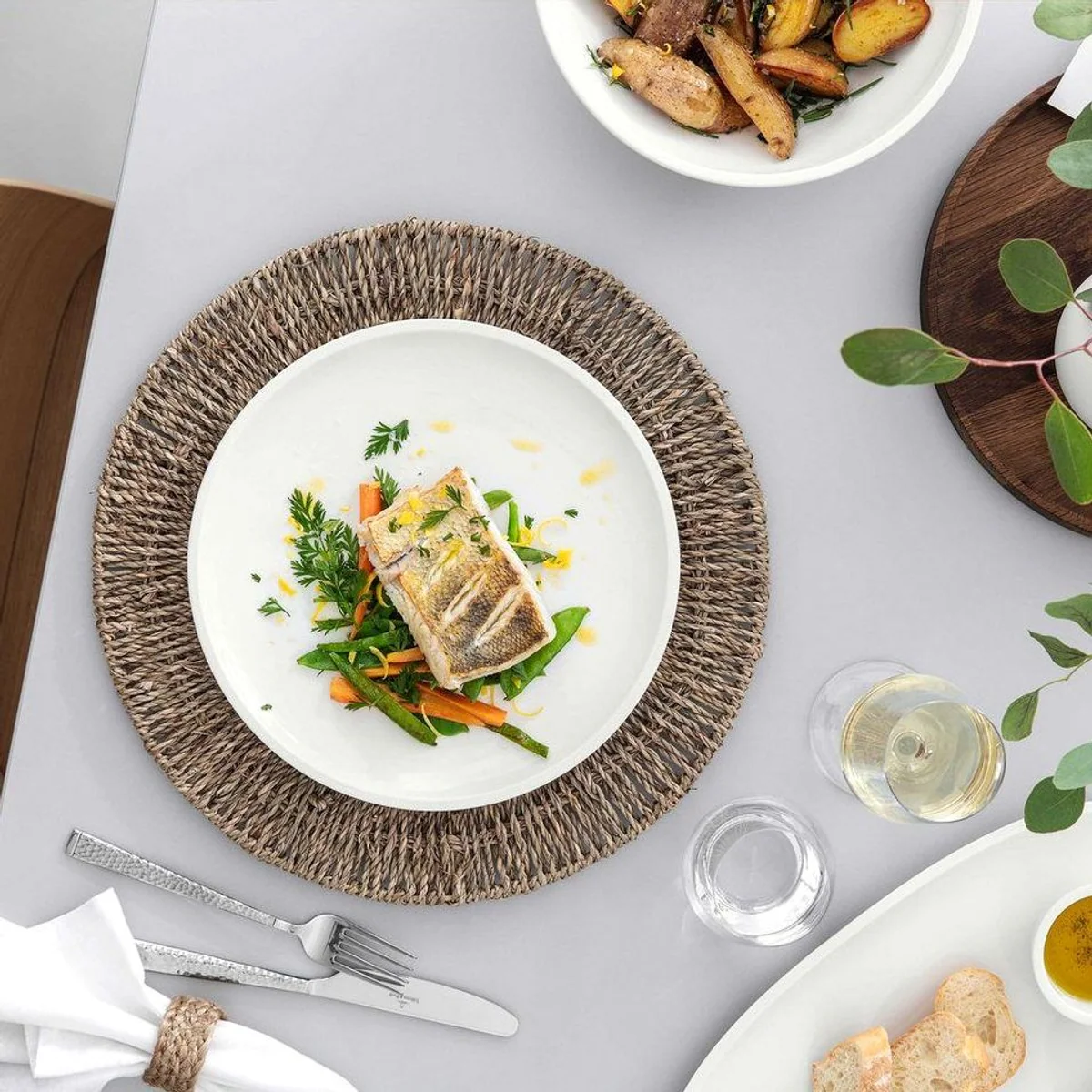 Villeroy & Boch Artesano Original Geschirr-Set, 6-teilig für 2 Personen - modernes Design, vielseitig kombinierbar, spülmaschinenfest 5