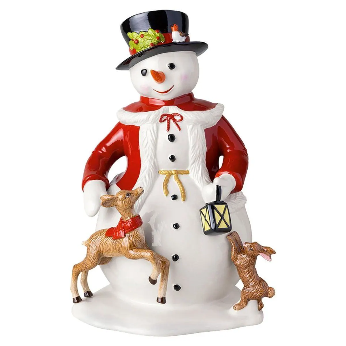 Villeroy & Boch Dekofigur Schneemann, nostalgisches Design, detailverliebt bemalt