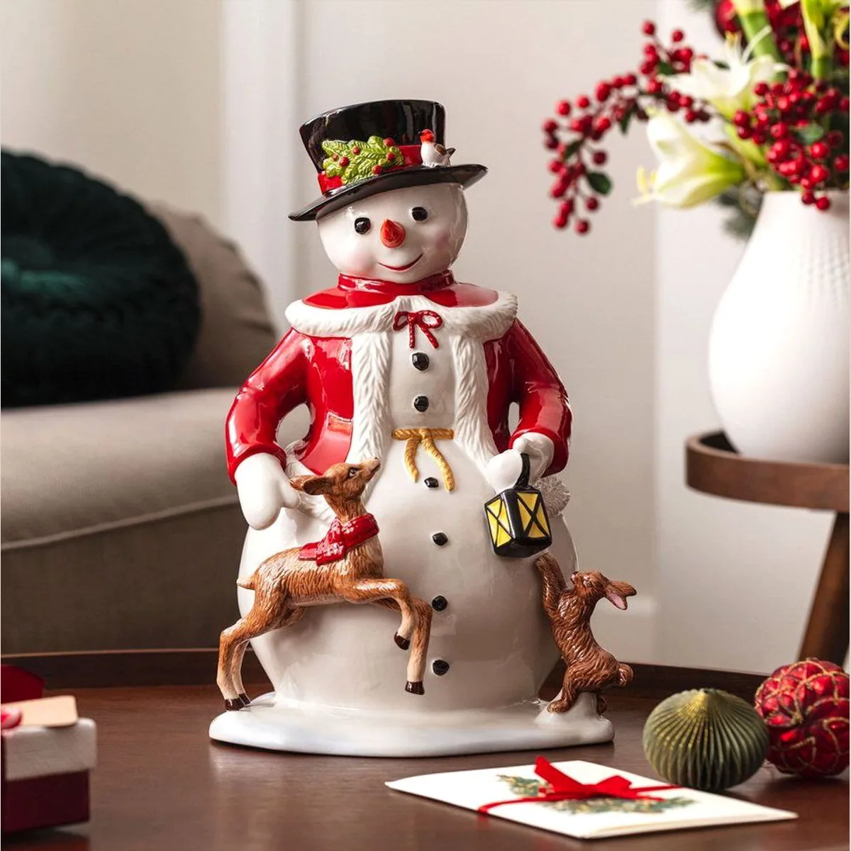 Villeroy & Boch Dekofigur Schneemann, nostalgisches Design, detailverliebt bemalt 2