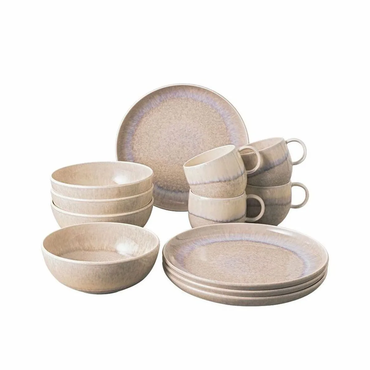 Villeroy & Boch PERLEMOR SAND Kaffeeservice, 12-teilig, spülmaschinen- und mikrowellenfest