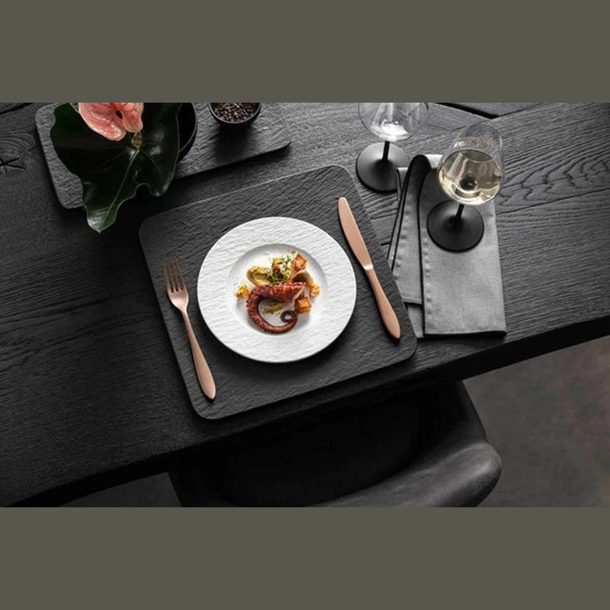 Villeroy & Boch Tafelservice Manufacture Rock, 16-tlg., modernes Design, spülmaschinenfest 4