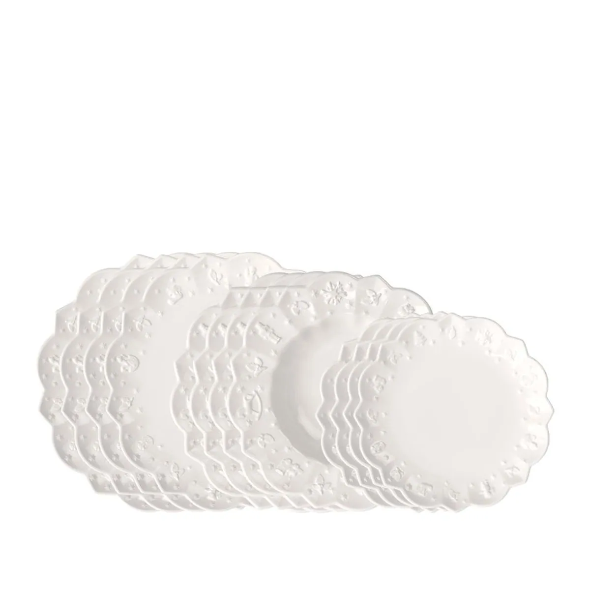 Villeroy & Boch Toy's Delight Royal Classic Teller Set, 12-teilig, für festliche Anlässe