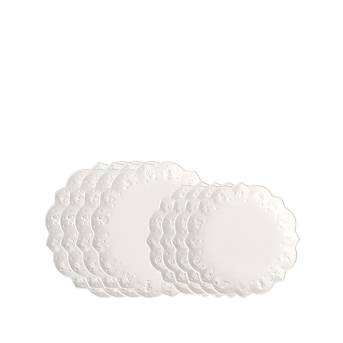 Villeroy & Boch Toy's Delight Royal Classic Teller Set, 8-teilig, festlich und elegant