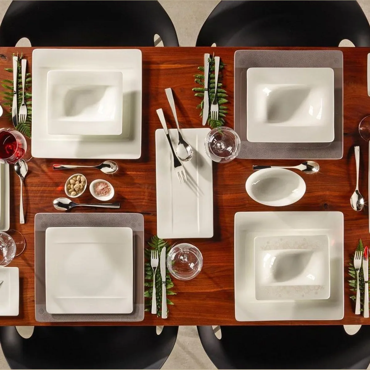 Villeroy & Boch Modern Grace Tafelservice, 12-teilig, für 6 Personen, Porzellan 4