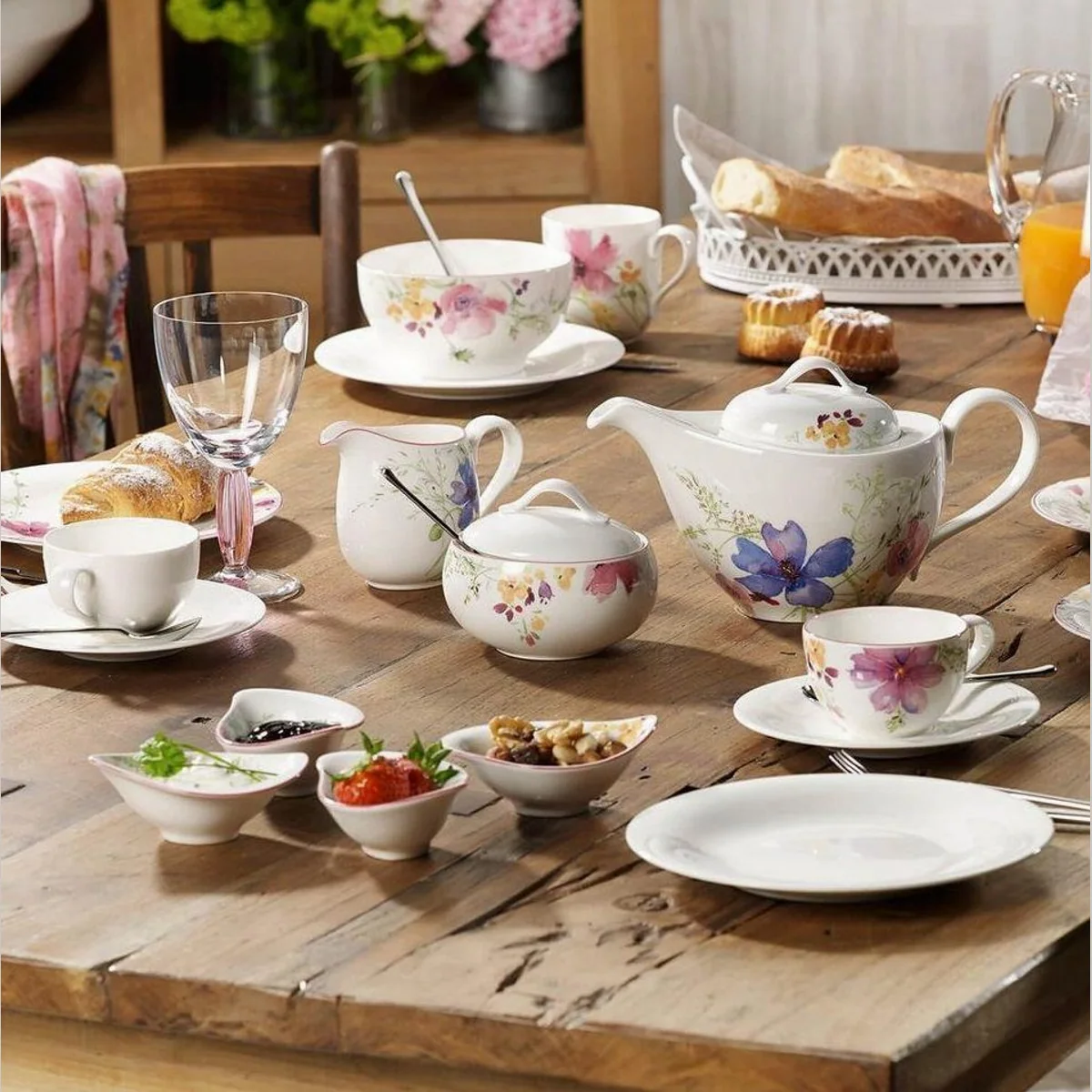 Villeroy & Boch Mariefleur Gris Basic Teeservice, 20-tlg., für 6 Personen 2