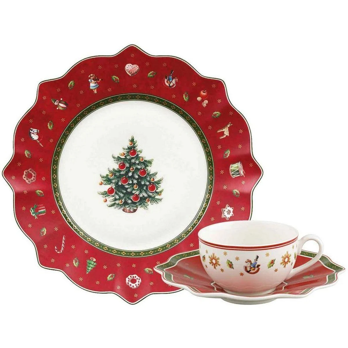 Villeroy & Boch Toy's Delight Kaffeeservice, 18-tlg., nostalgisches Design für 6 Personen