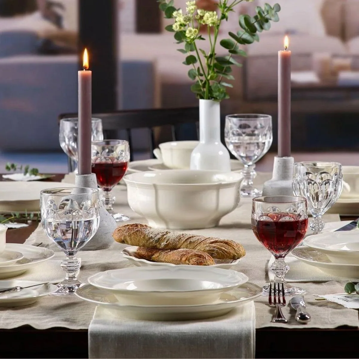 Villeroy & Boch Manoir Tafelservice, 12-teilig, für 6 Personen, elegantes Porzellan 4