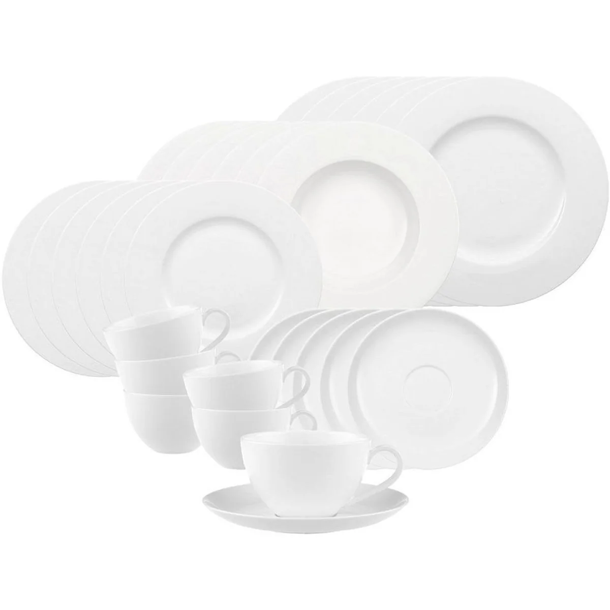 Villeroy & Boch Anmut Kombiservice 30 tlg., vielseitig kombinierbar, aus Premium Porzellan