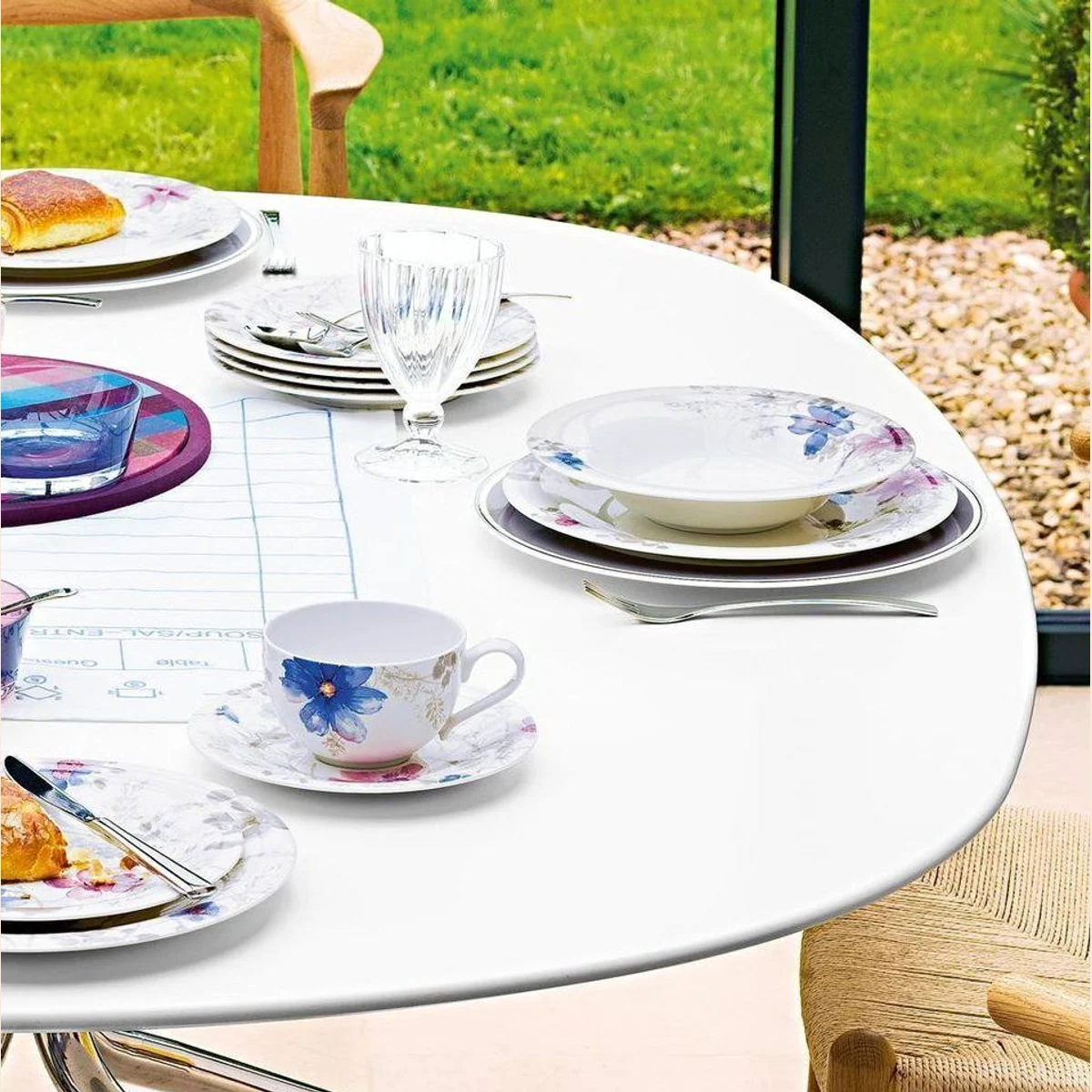 Villeroy Mariefleur Gris Basic Teller Set, stilvoll servieren, 18-teilig 3