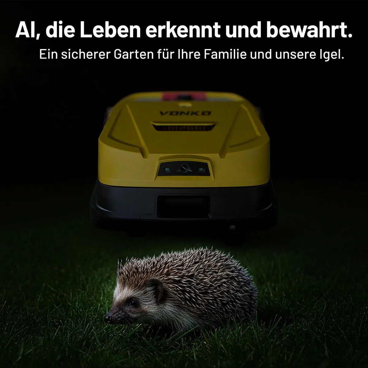 VONKO M200 Rasenmähroboter, RTK+AI Vision, bis 1500 m², 45% Steigung, App-Steuerung 4