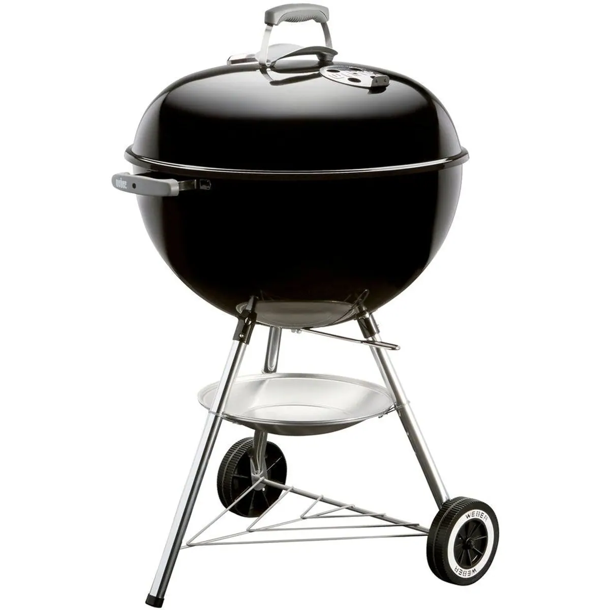 Weber Classic Kettle Holzkohlegrill, 57cm, Kugelgrill für authentisches Grillvergnügen