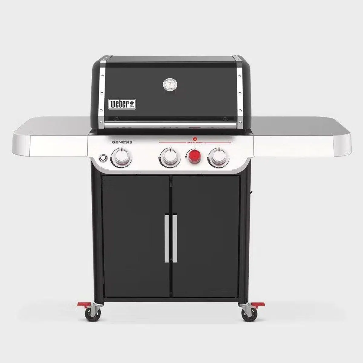 Weber Genesis Gasgrill, große Grillfläche, erweiterbarer Grillrost, praktische Vorbereitungsfläche