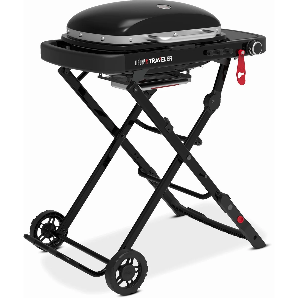 Weber Traveler Compact Gasgrill, ideal für unterwegs, kompakt und leistungsstark