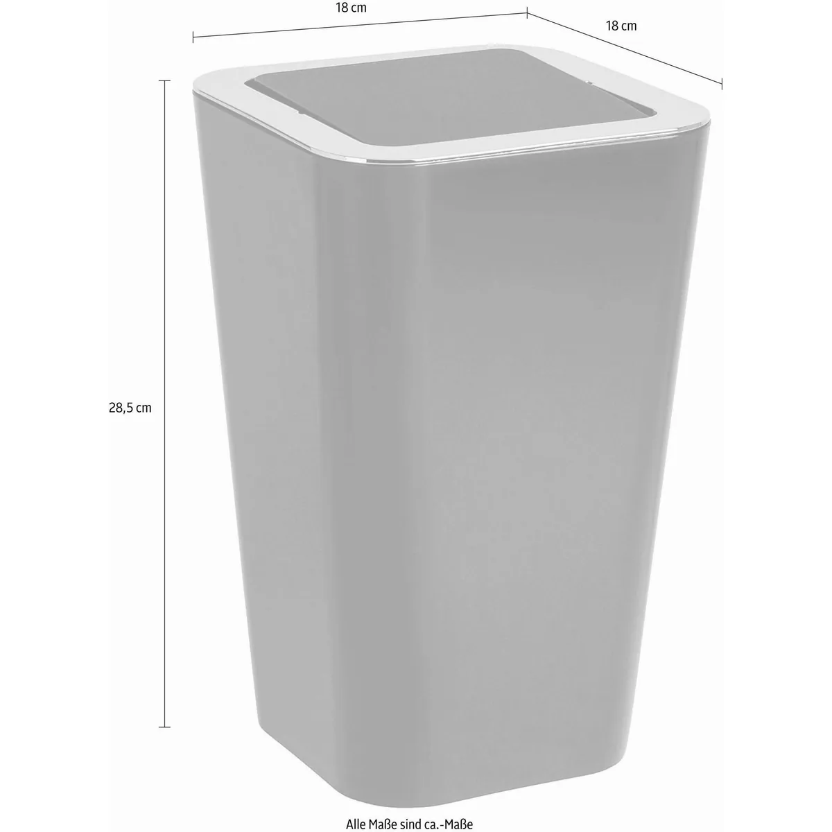 Wenko Candy Mülleimer, 6 Liter, schickes Design, hygienisch, leicht zu reinigen 3