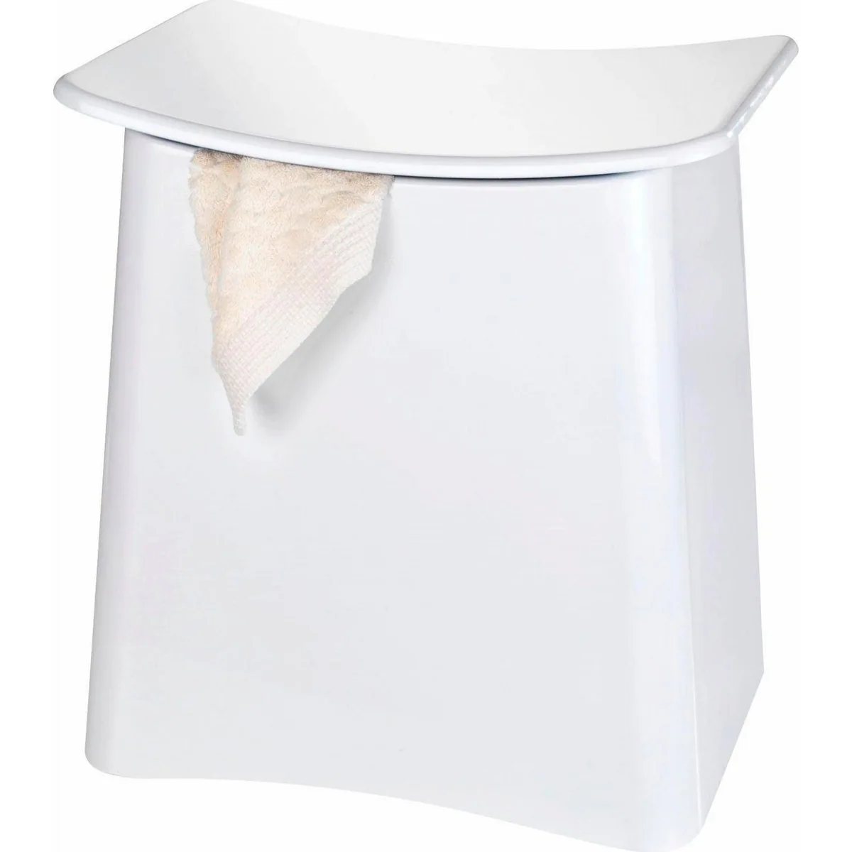 WENKO Badhocker Wing, modernes Design, herausnehmbarer Wäschesack, vielseitig einsetzbar 3