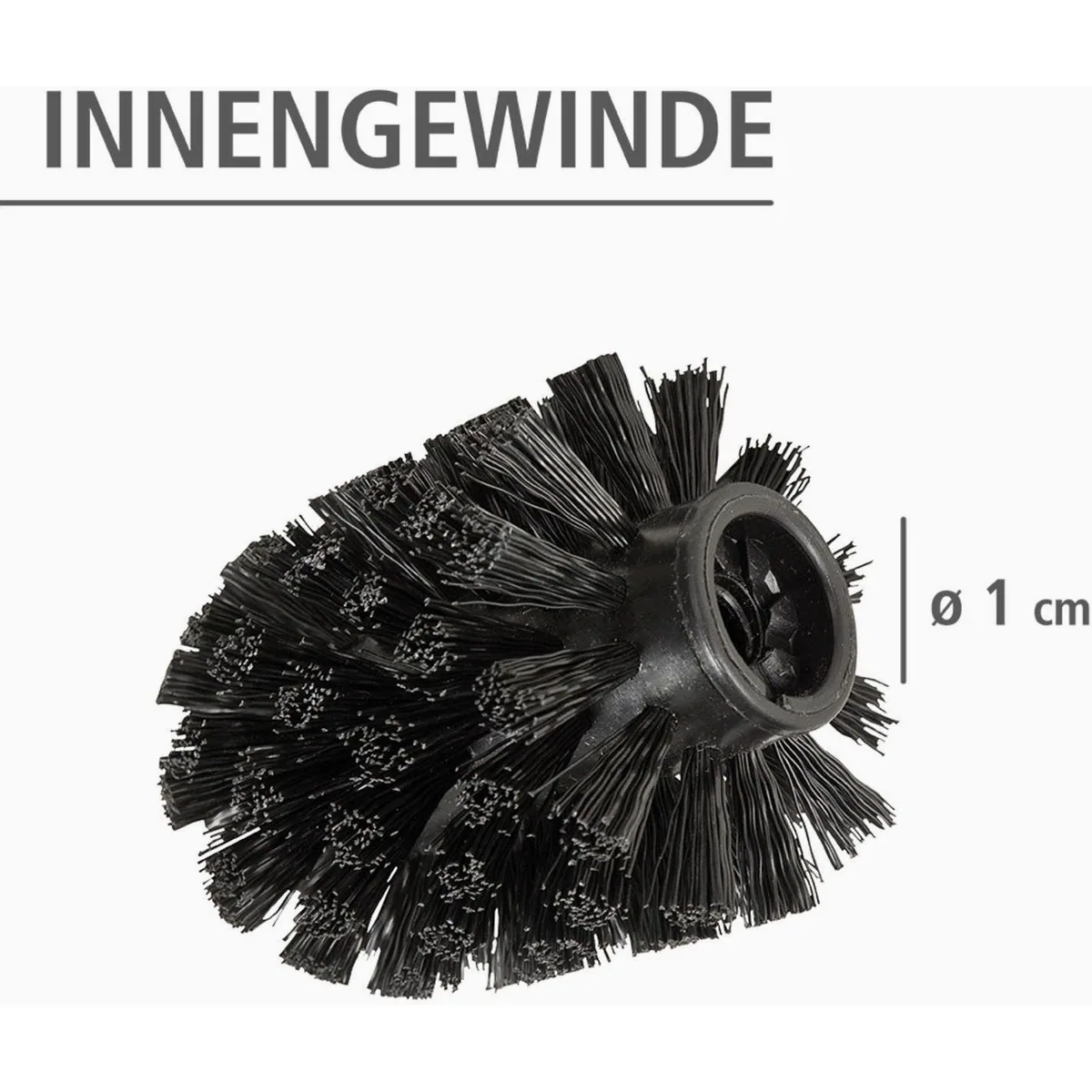 Wenko WC-Reinigungsbürste Set, 4-teilig, rostfreier Edelstahlstiel, flexible Kunststoffborsten 5