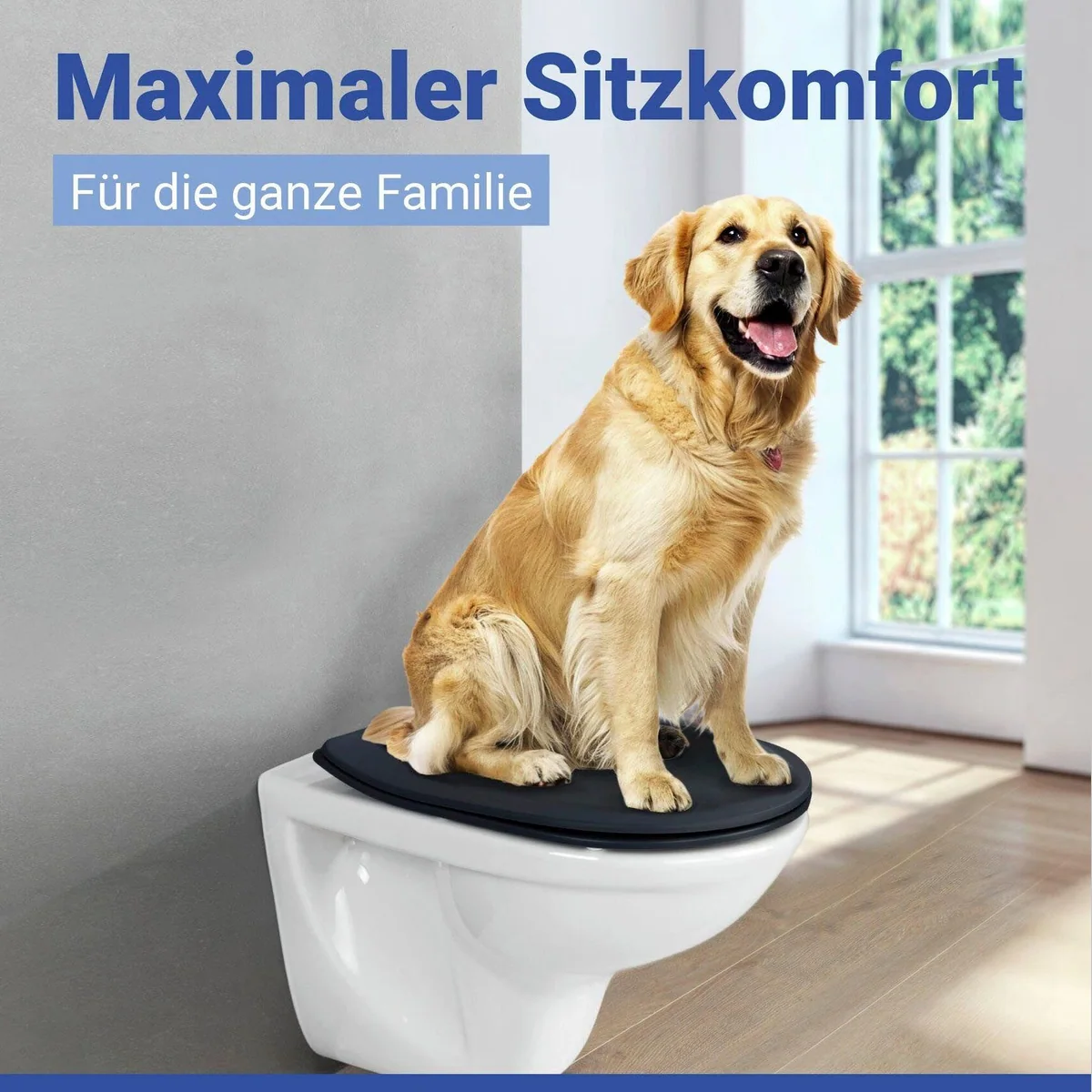 WENKO WC-Sitz Sedilo, antibakterielles Duroplast, Soft-Touch-Oberfläche 2