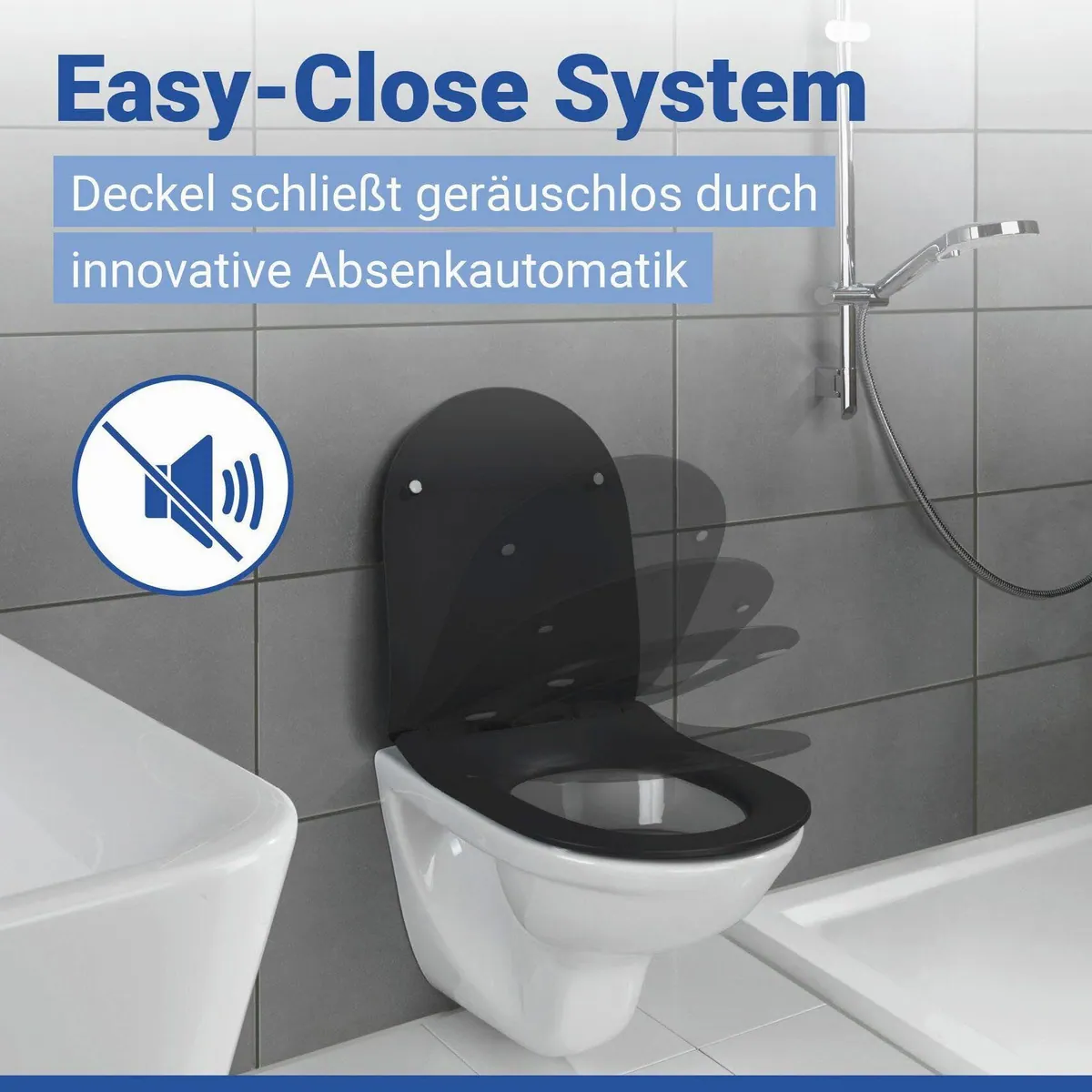 WENKO WC-Sitz Sedilo, antibakterielles Duroplast, Soft-Touch-Oberfläche 4