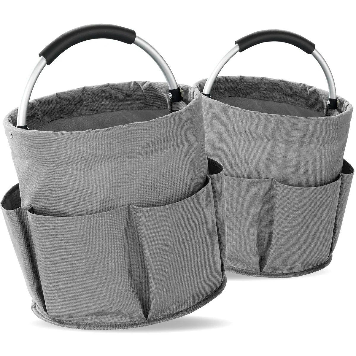 Wenko Universal-Caddy, 2-tlg. Set, platzsparend faltbar, 6 Außentaschen