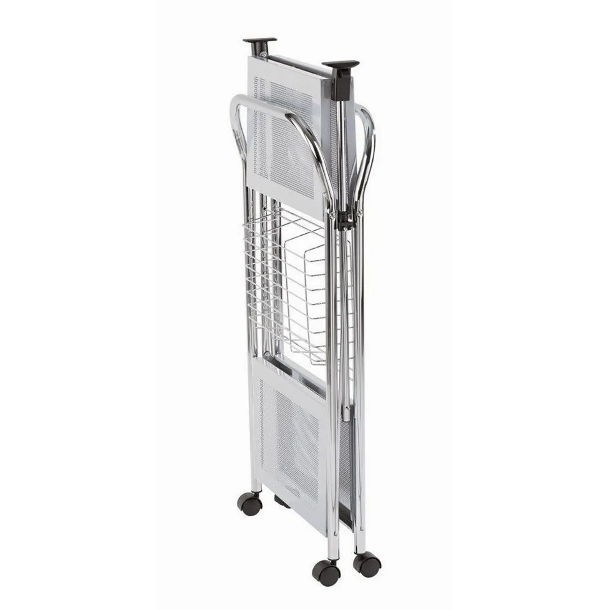 WENKO Küchenwagen Sunny, klappbar, 2 Tischplatten, praktischer Korb 2