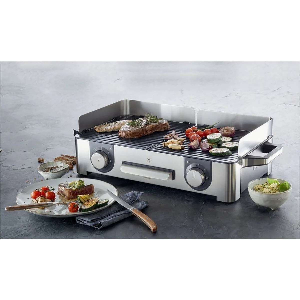 WMF Lono Master Grill, variable Temperaturzonen, 2400 W, outdoorgeeignet 2