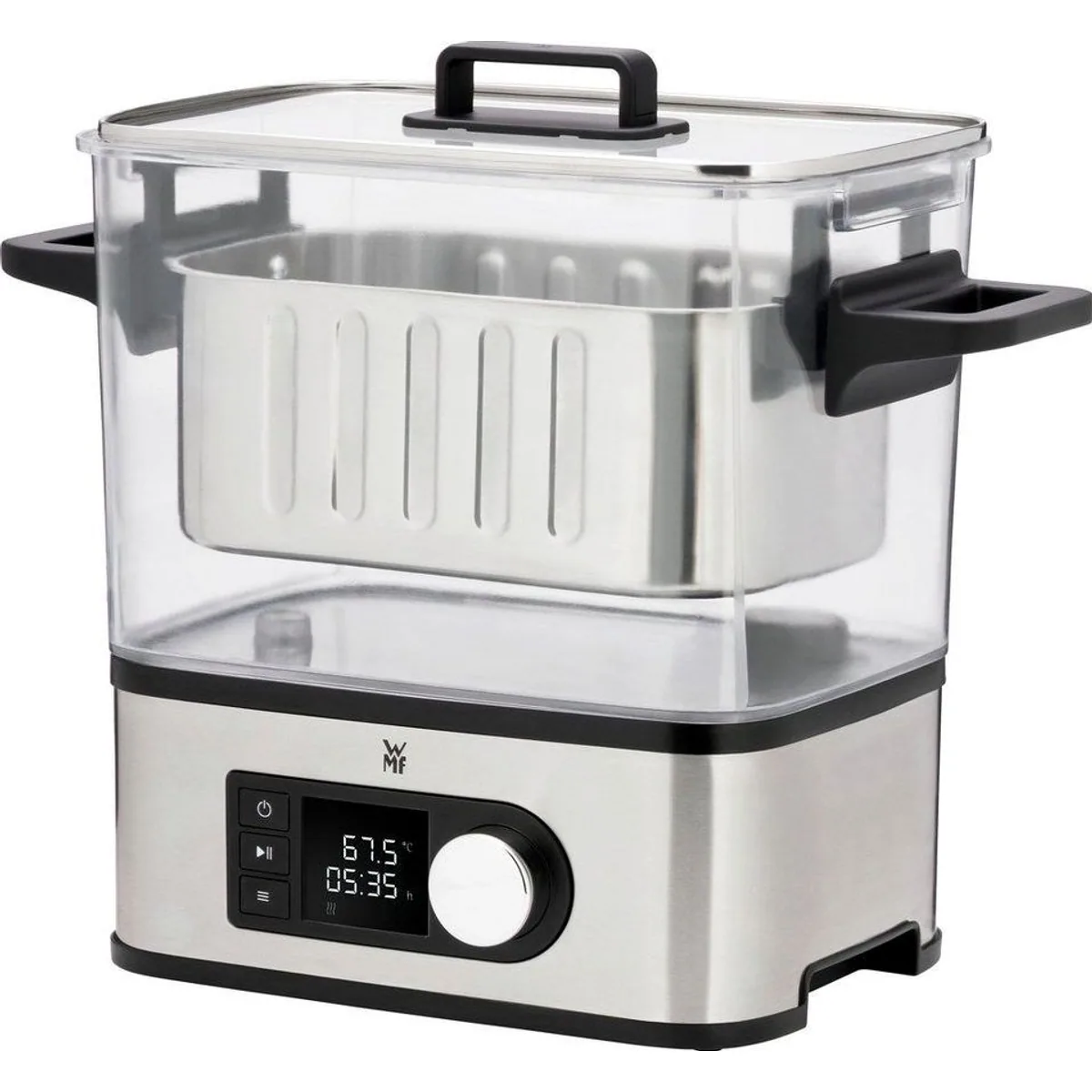 WMF Sous-Vide Garer LONO Pro, präzise Temperaturregelung, Timer-Funktion, elegantes Design