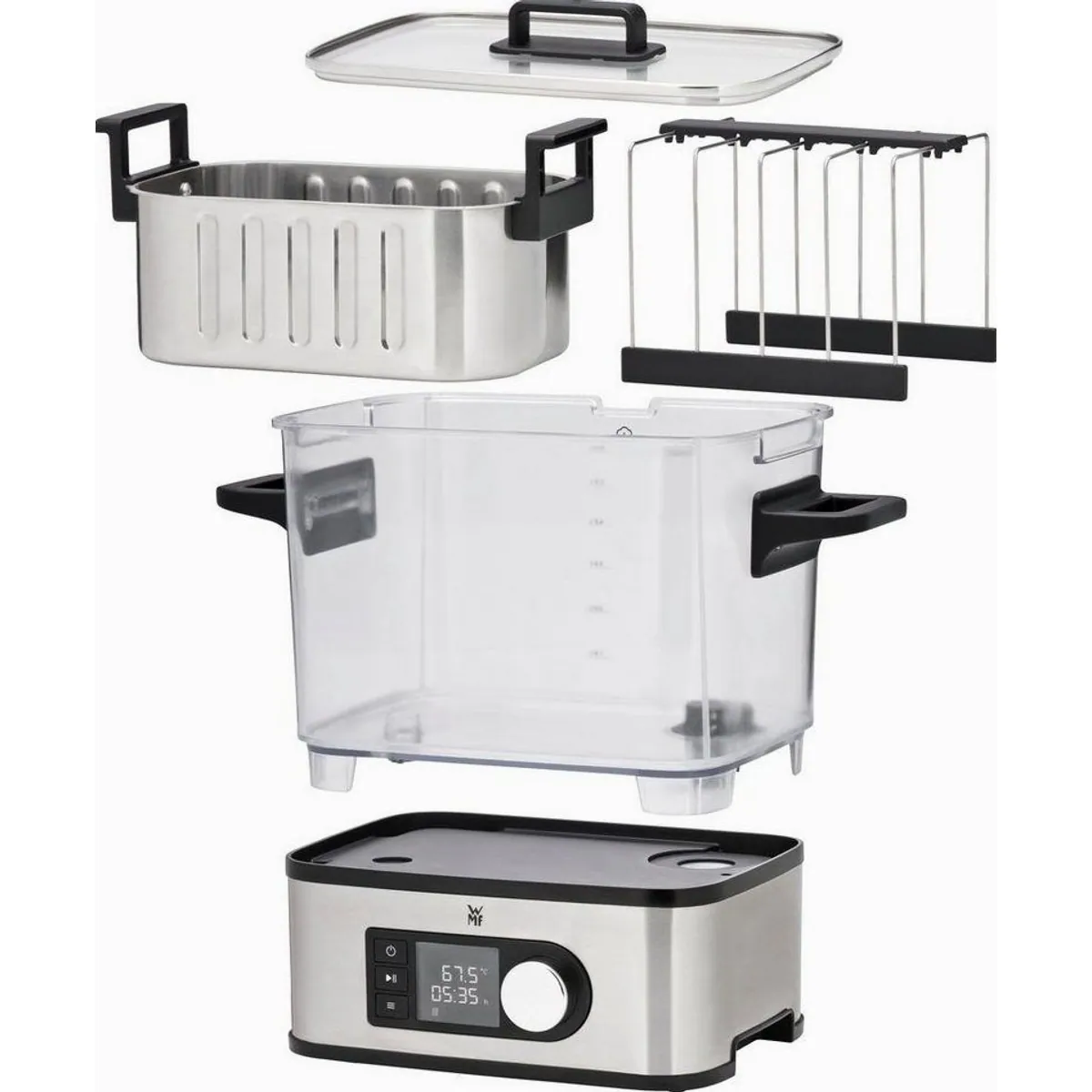 WMF Sous-Vide Garer LONO Pro, präzise Temperaturregelung, Timer-Funktion, elegantes Design 2