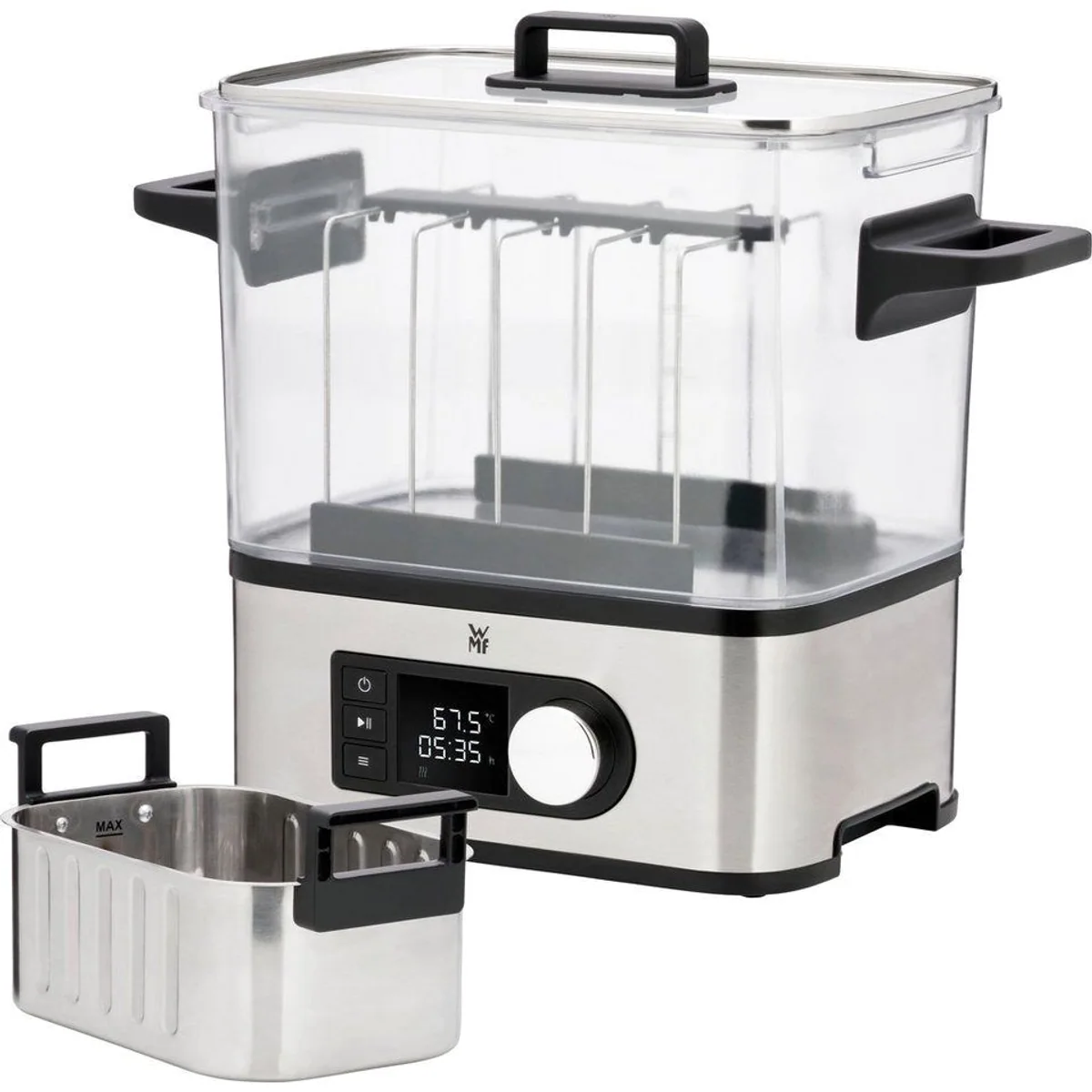 WMF Sous-Vide Garer LONO Pro, präzise Temperaturregelung, Timer-Funktion, elegantes Design 3